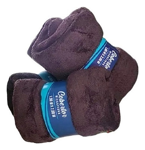 Kit 2 Cobertor Mantinha Microfibra Casal Manta Macia Diversas Cores Lisa Sortida