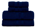 Jogo De Toalhas Banho Buddemeyer Algodão Egípcio 4 Peças Cor Azul-marinho