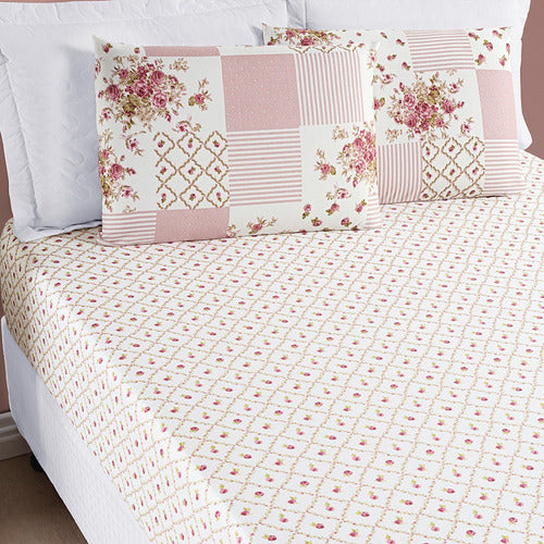 Jogo De Lençol Bouti Queen 03 Peças Estampado