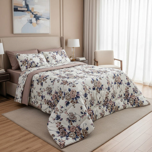 Edredom Casal Dupla Face 400 Fios Micropercal